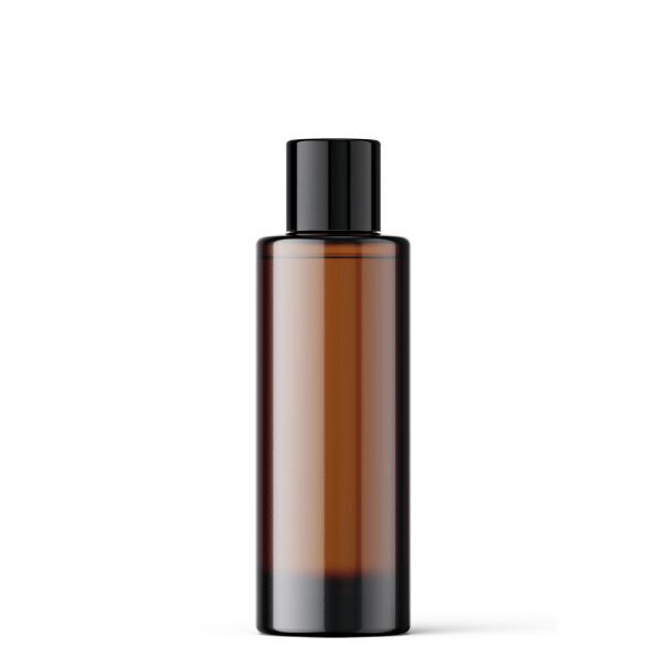 150ml rudas plastikinis buteliukas su dangteliu