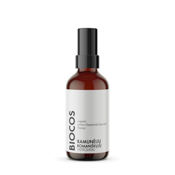 Natūralus ramunėlių (romaniškų) vanduo - hidrolatas, ekologiškas, 100ml