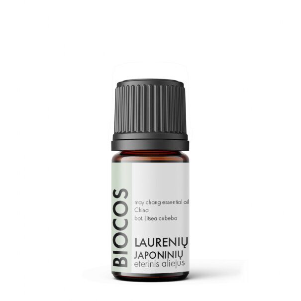 Laurenių japoninių (Litsea cubeba, May Chang) eterinis aliejus