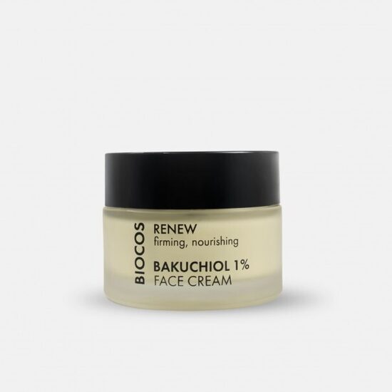 Naktinis regeneruojamasis veido kremas su bakučioliu ir peptidais