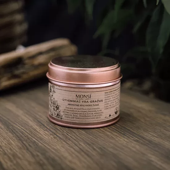 100ml. Aromatinė žvakė Gyvenimas yra gražus